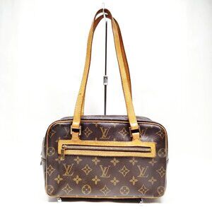 Authentic Louis Vuitton Cite MM Brown Monogram Shoulder Bag mn576-122225